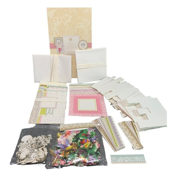 Anna Griffin Pretty Pop Up Card Making Kit Envelopes Embellishment  Floral Die-C - Picture 1 of 15